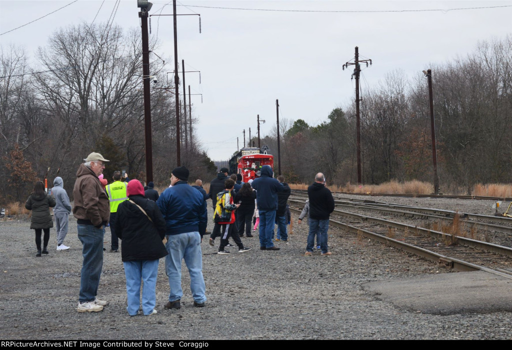 Santa Waving to Spectators